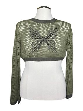 Thorn & Fable Tree Butterfly Knit Sweater